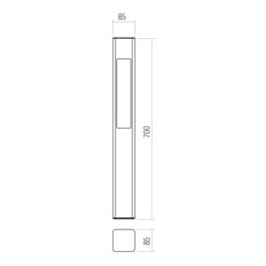 Градински стълб Redo SOLO ST H70 GU10 35W IP65 - Image 2