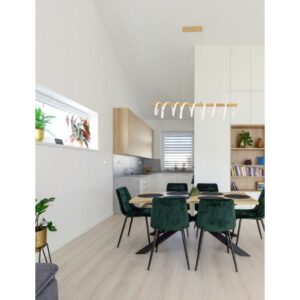 Полилей LED 38W Nova Luce с дърво и бял алуминий 3000K - Image 3