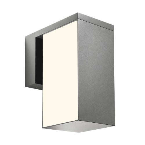 90719-500x500-1 Аплик фасаден Redo KUB AP LED 24W IP54 2700K тъмно сив - Image 1