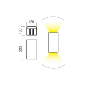 LED фасаден аплик REDO OUTDOOR 90759 VARY 2700K - Снимка 2