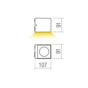 Фасаден аплик Redo TEKO AP LED 7W 2700K IP65 - Снимка 2