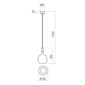 Градински пендел REDO OUTDOOR 90972 POTTER SU GU10 10W IP65 TERRACOTTA - Снимка 2