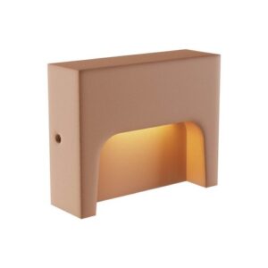 LED фасадна луна за външен монтаж REDO OUTDOOR 90996 SASHI LED 6W IP65 TERRACOTTA 3000K - Снимка 1