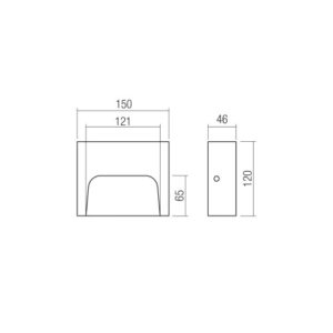 LED фасадна луна за външен монтаж REDO OUTDOOR 91129 SASHI LED 6W IP65 TERRACOTTA 2700K - Image 2