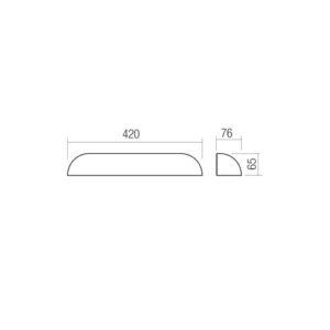 Фасаден аплик Redo URON AP LED 12.5W IP65 3000K теракота - Снимка 2