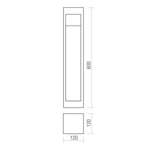 LED градински стълб REDO OUTDOOR 91143 TOSS ST H60 LED 10W IP65 DG 2700K - Снимка 2