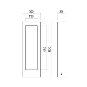 LED градински стълб REDO OUTDOOR 91164 SANDER ST H60 LED 10W IP65 DG 2700K - Image 2
