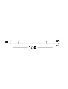Магнитна монтажна шина Nova Luce Magna за стена, 150мм - Image 3