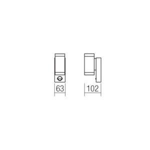 Фасаден аплик Smarter 9455 Vince LED 2x3W IP54 сензор - Image 2