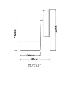 Фасаден аплик ACA LIGHTING SL7032G OUTDOOR - Снимка 2