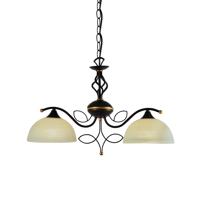 ad89062 Пендел ACA LIGHTING ELECTRA 2x60W E27, димиран метал/стъкло - Снимка 1