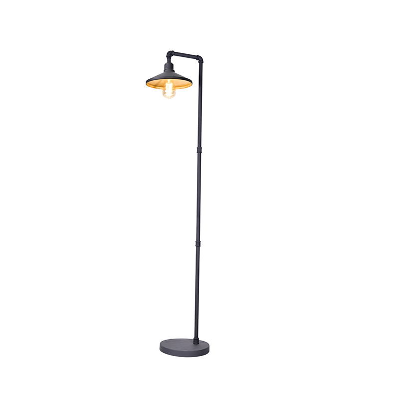 ar4171f156bg Лампион ACA Lighting PIPE с фасунга E27, 60W, черен/месинг - Image 1