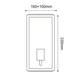 Аплик за стена ACA Lighting CELIA, E27, 20W, димируем - Image 2
