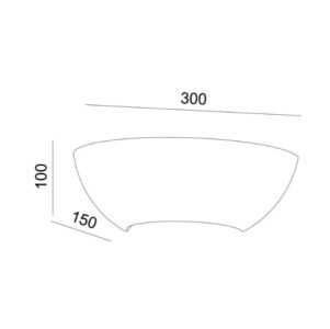 Аплик гипсов ACA Lighting G85151W, 1xE27, 60W, бял - Снимка 3