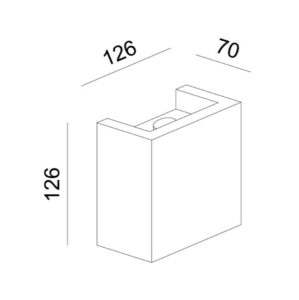 Гипсов аплик ACA LIGHTING G85261W GYPSUM - Image 2