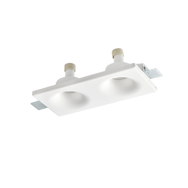 Гипсова луна за вграждане ACA LIGHTING G90032D REMI GYPSUM TRIMLESS RECESSED LAMP 2 x GU10 - Снимка 1