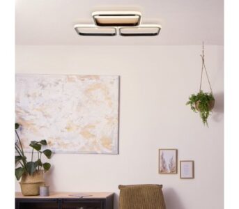Плафон Brilliant DENNET LED 50W 3000K черен/дърво - Image 3
