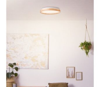 Плафон Brilliant ALSON LED 24W 3000-4000K дърво/бял - Image 3