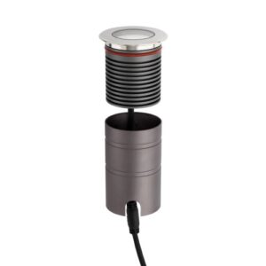 LED луна за вграждане в земя REDO OUTDOOR GD21NW3 XGROUND 10W 100-265V AC 4000K IP67 3° SS