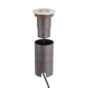 LED луна за вграждане в земя REDO OUTDOOR GD23NW15-50 XGROUND 8W 12/24V DC 4000K IP67 15-50° SS
