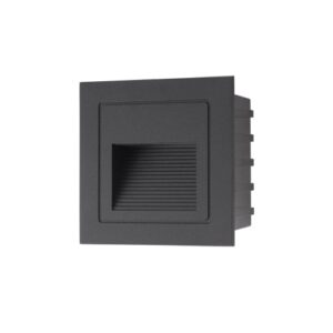 LED фасадна луна за вграждане в стена REDO OUTDOOR GS02WWIP65 BK XGHOST 2W 3000K IP65 MBK