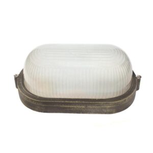 Фасаден аплик ACA LIGHTING HI5032GB BULKHEAD FACADE WALL LAMP ANTIQUE BLACK IP54 - Снимка 1
