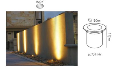 Луна за вграждане в земя ACA LIGHTING GU10 10W IP66 - Снимка 2
