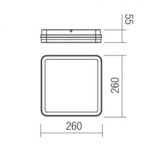 Плафон LED Redo ISOLA 24W IP54 3000/6500K TUYA - Image 2