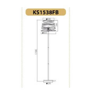 Лампион ACA LIGHTING JAZZ E27 1x60W черен метал - Image 2