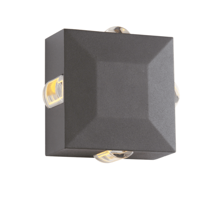 lg2622g Фасаден аплик LED 5W ACA Lighting MENFI 3000K антрацит - Image 1
