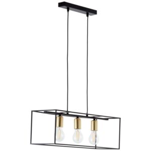 Пендел Brilliant Arica 3x60W E27 черен/месинг - Image 2