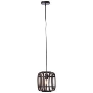 Пендел Brilliant Woodrow 60W E27 тъмен дървен/черен
