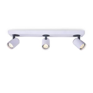 Спот ACA LIGHTING RA313S54WG, 3x50W, GU10, бял/сив