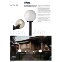 Градинска лампа Smarter 9761 SFERA 200 E27 28W димируема - Image 3