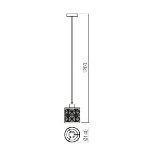 Пендел Smarter 01-1171 Vanilla, E27, 42W, черен - Image 2