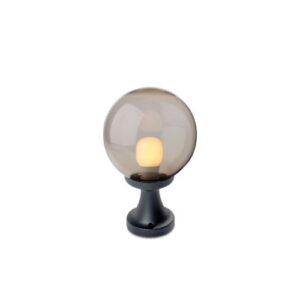 Градински стълб Smarter 9764 SFERA 200 E27 28W черен