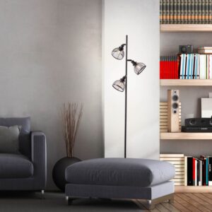 Лампион Brilliant AVIA, 3x42W, E14, черен/дърво - Image 3