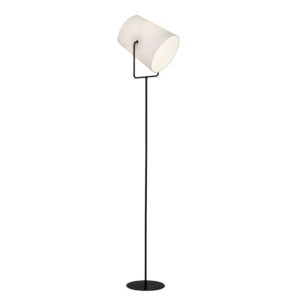 Лампион Brilliant BUCKET 1x60W E27 черен/бял текстил