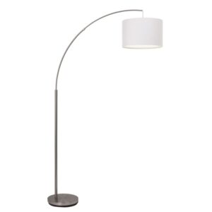 Лампион Clarie Brilliant 1x60W E27 сатен/бял
