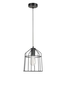 Пендел E27 1x60W IP20 Nova Luce Peppino черен