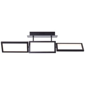 Плафон Brilliant Ranut LED 3x11.3W 3000K черен