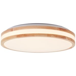 Плафон LED Brilliant Laskos 22W 3000K дърво/бял