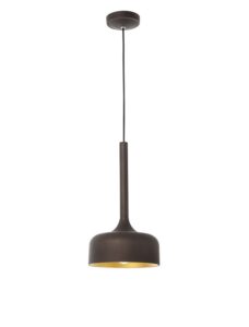 Пендел Nova Luce LED E27 12W тъмно кафяв/златист