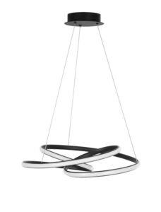 SANDY BLACK ALUMINIUM & ACRYLIC LED 43 WATT 230V