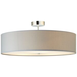 Плафон Brilliant Andria, 3x60W, E27, хром/светлосив