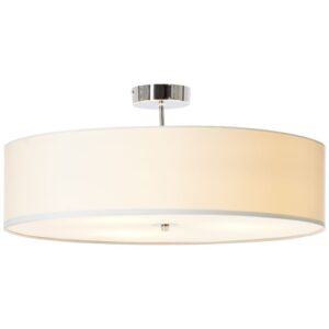 Плафон Brilliant Andria, 3x60W, E27, бял/хром - Снимка 1