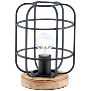 Настолна лампа Brilliant GWEN, 1x40W, E27, антично дърво