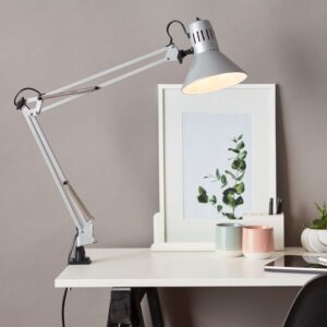 Настолна лампа Brilliant HOBBY с щипка, 40W, E27, титан - Image 2