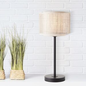 Настолна лампа Brilliant ODAR E27 42W черна/бежова - Image 3