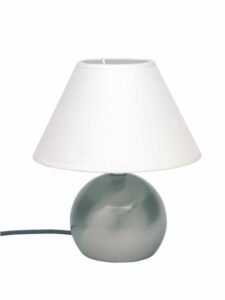 Настолна лампа Brilliant Tarifa 40W E14 хром/бяло
